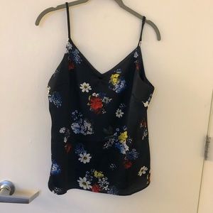 Banana Republic Floral Tank Top Blue size Small